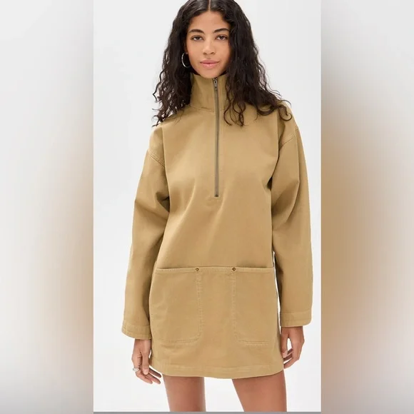 Rachel Comey Ennio Olive Cargo Midi Mini Tan Dress Size 4 New w Tags